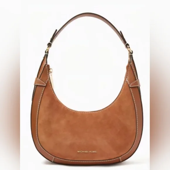 Michael Kors Brown Leather Preston Shoulder Bag NWOT - Picture 4 of 8